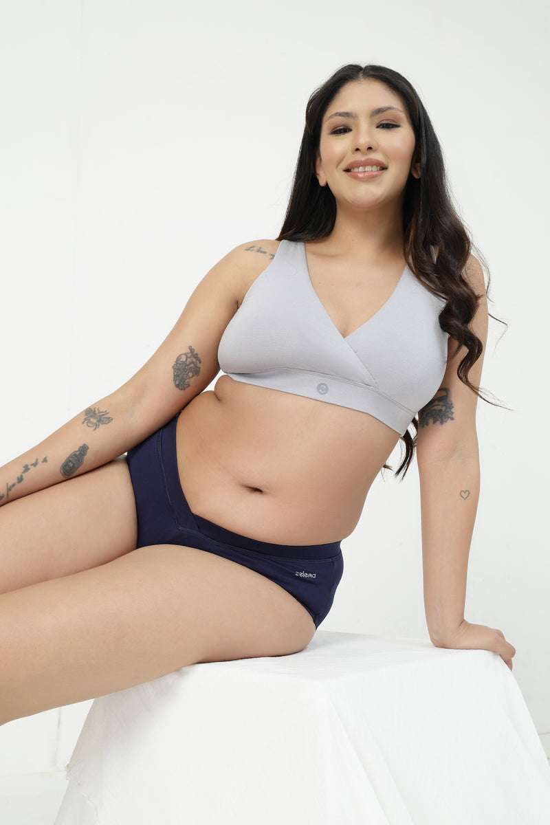 Modal C-Section Panty - Navy