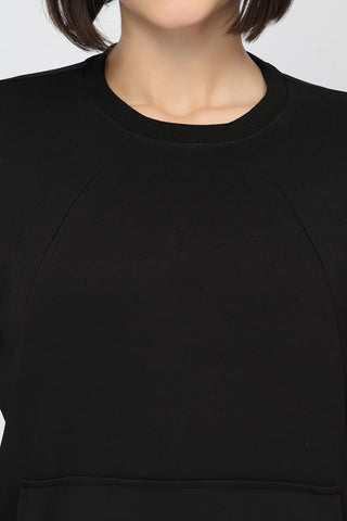 Laya Maternity Feeding Sweatshirt - Black