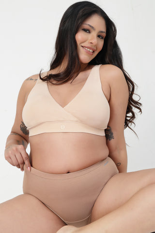 High-Waist Cotton Comfort Hipster (Pack of 4) (Black, Blush, Grey Melange & Light Skin)