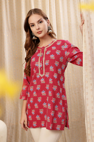 Red Booty Top; perfect for casual outings, home, or work wear.