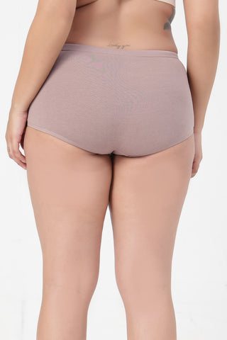 Cotton Cut & Sew Mid Rise Boy Short - Dark skin