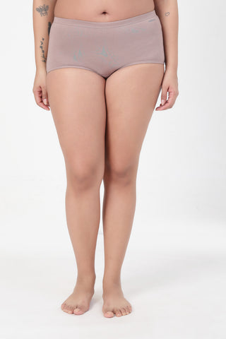 Cotton Cut & Sew Mid Rise Boy Short - Dark skin