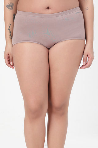 Cotton Cut & Sew Mid Rise Boy Short - Dark skin