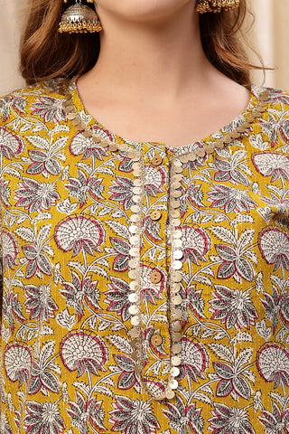 Yellow Cotton Top; pure cotton material is soft on skin and lightweight.