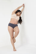 The Invisible Panty (Cotton | High Rise | Dark Grey)
