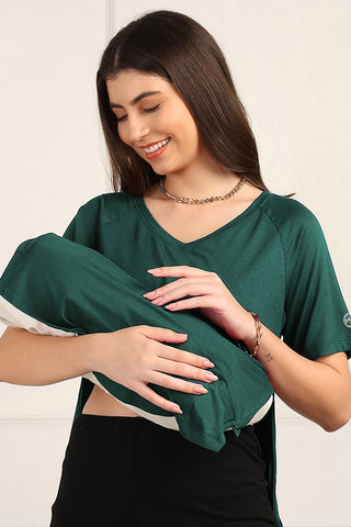Deep Emerald Maternity Palazzo Set