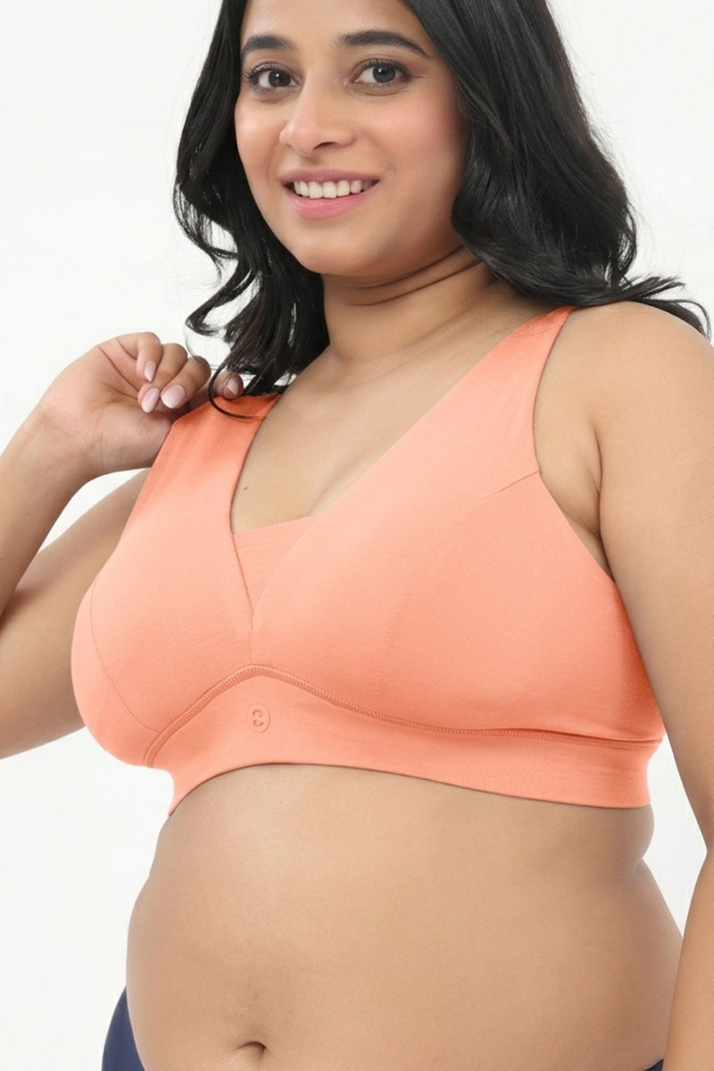 Natural Shape Modal Bra - Coral