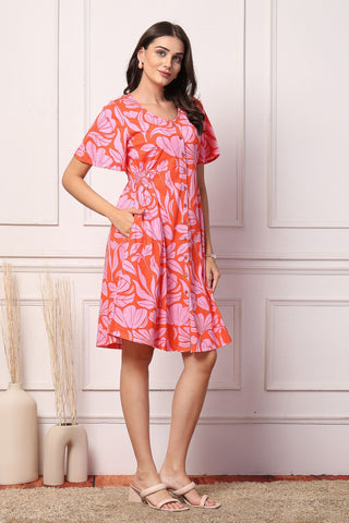 Blossom Breeze Maternity Zipless Feeding Dress