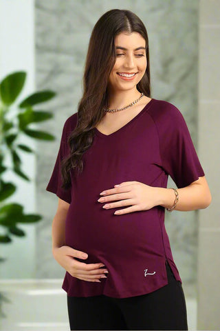 https://houseofzelena.com/products/burgundy-solid-nursing-top-with-side-zip-access