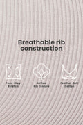 Zena Fine-Rib Bra - Grey Melange