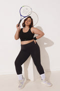 Sculpt & Lift Cotton Sports Bra - Black