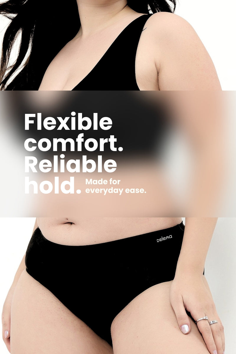The Invisible Panty (Modal | Mid Rise | Black)