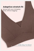 Natural Shape Wide Rib Bra - Mocha
