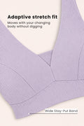 Natural Shape Wide Rib Bra - Lavender