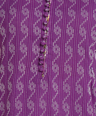 Ethnic Purple Feeding Kurti with Pocket