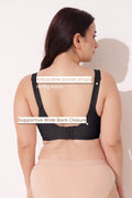 Sculpt & Lift Scallop Nursing Bra - Onyx