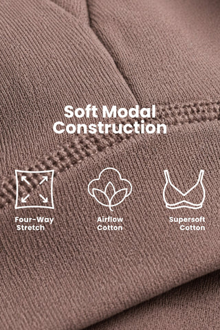 Natural Shape Modal Bra Pack of 2 - (Black, Coco)