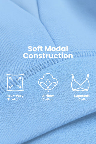 Natural Shape Modal Bra Pack of 2 - (Black, Mist)