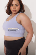 Sculpt & Lift Cotton Sports Bra - M-Blue