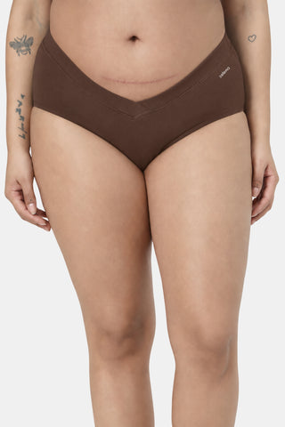 Modal C-Section Panty - Brown