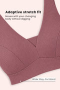 Natural Shape Wide Rib Bra - Blush