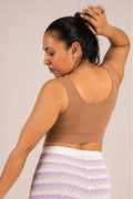 EasyMove non-padded Cotton Yoga Bra - Honey