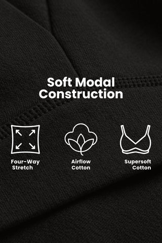 Natural Shape Modal Bra Pack of 3 - (Light Skin, Coral & Black)