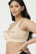 247 (Upgraded) Modal Padded Maternity Feeding Bra - Butter