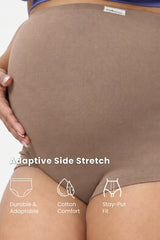 Pregnancy Panty – Over-the-Belly (Rib Textured) - Caramel