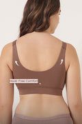 247 (Upgraded) Brown Modal Padded Maternity Feeding Bra