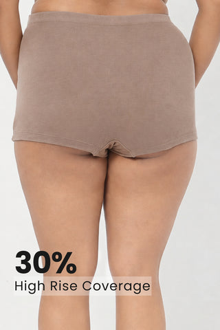 Pregnancy Panty – Over-the-Belly (Rib Textured) - Caramel