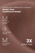 247 (Upgraded) Brown Modal Padded Maternity Feeding Bra