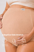 Pregnancy Panty – Over-the-Belly (Rib Textured) - Nude Almond