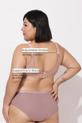 Lira Ribbed Cotton Nursing Padded Bra - Caramel