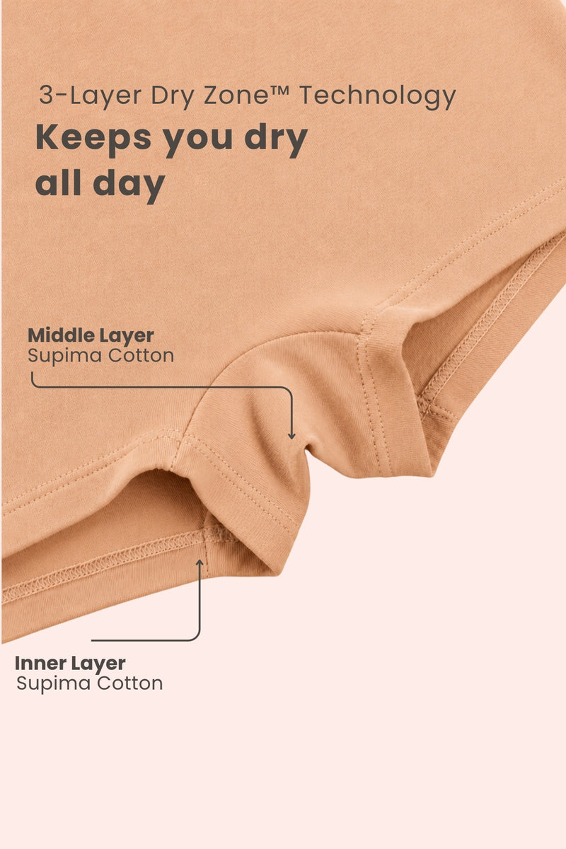 Pregnancy Panty – Over-the-Belly (Rib Textured) - Nude Almond