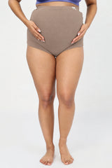 Pregnancy Panty – Over-the-Belly (Rib Textured) - Caramel