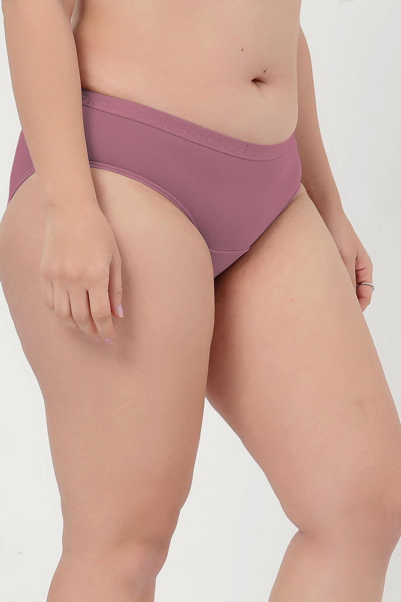 Cotton Mid-Rise Hipster - Blush