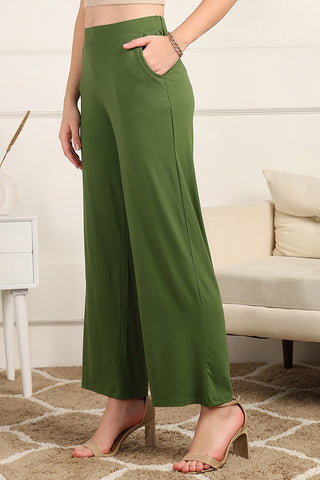 Green High Waist Maternity Pajama