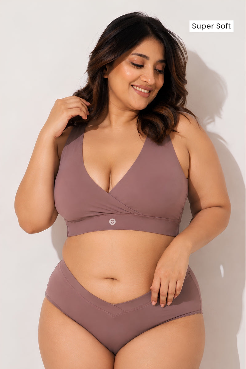 247 (Upgraded) Modal Padded Maternity Feeding Bra - Coco