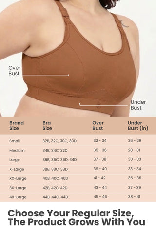 SecureFit Cotton Non-Padded Feeding Bra - Skin