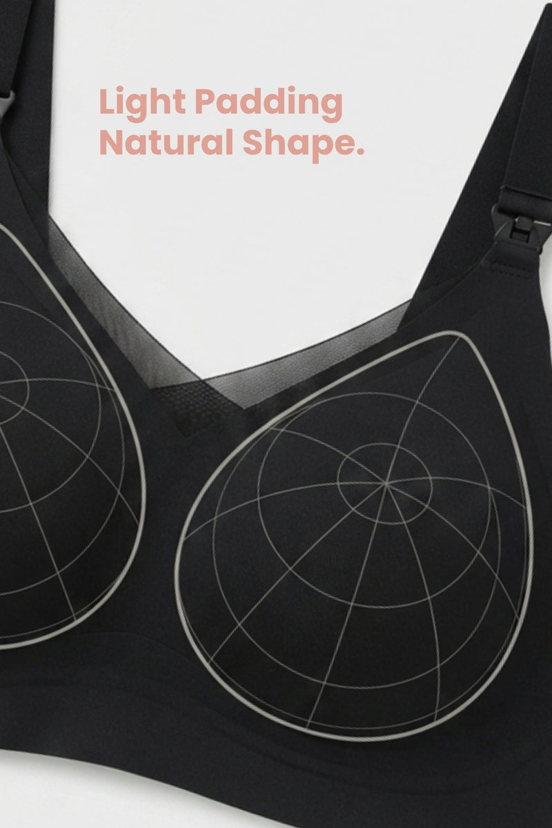 Sculpt & Lift Powermesh Nursing Bra - Onyx