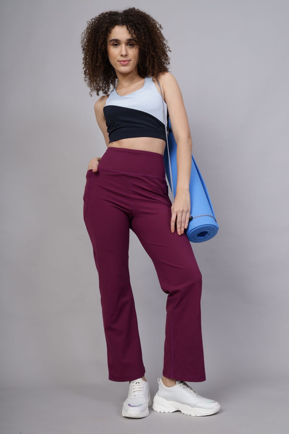 High Waisted Gentle Compression Wine Pant (Postpartum) – House Of Zelena™