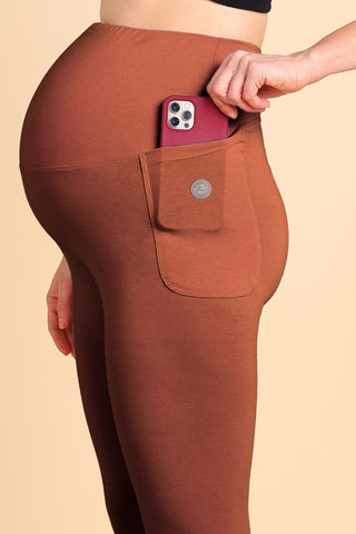 247 Zactive™ Rust Zipless Maternity Top & Legging Set