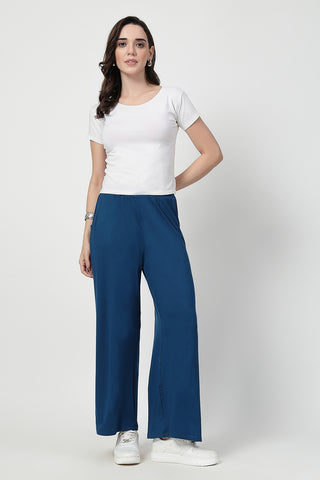 Deep Teal Maternity Palazzo Set