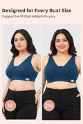 Natural Shape Wide Rib Bra - Airforce