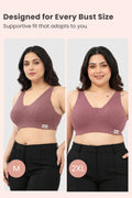 Natural Shape Wide Rib Bra - Blush