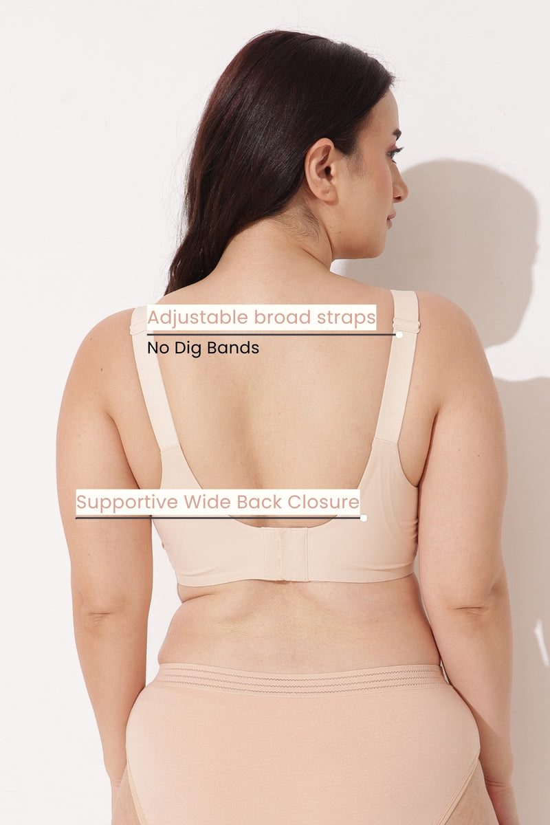 Sculpt & Lift Scallop Nursing Bra - Champagne