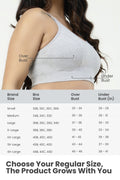 SecureFit Cotton Non-Padded Feeding Bra - Grey Melange