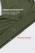 247 (Upgraded) Army Green Modal Padded Maternity Feeding Bra