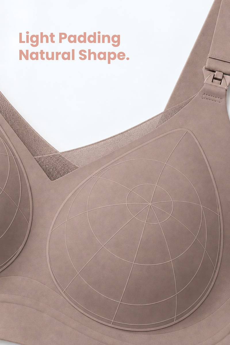 Sculpt & Lift Powermesh Nursing Bra - Chrome